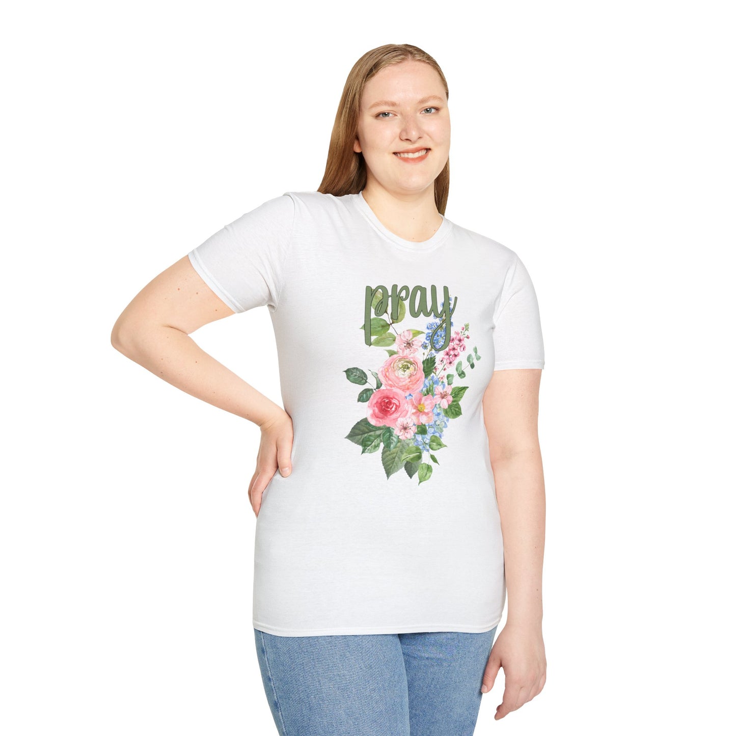 Pray Floral Women's T-shirt