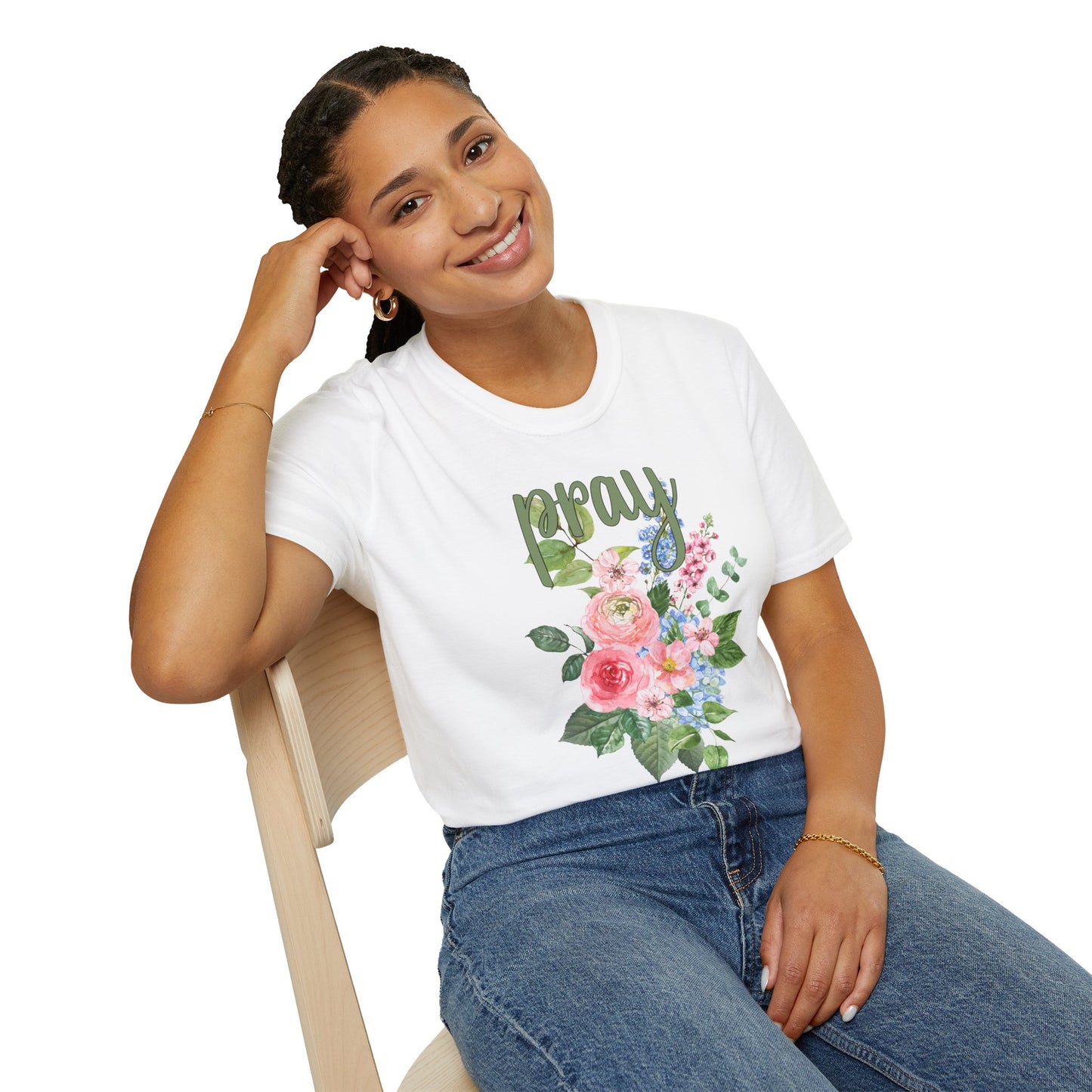 Pray Floral Women's T-shirt