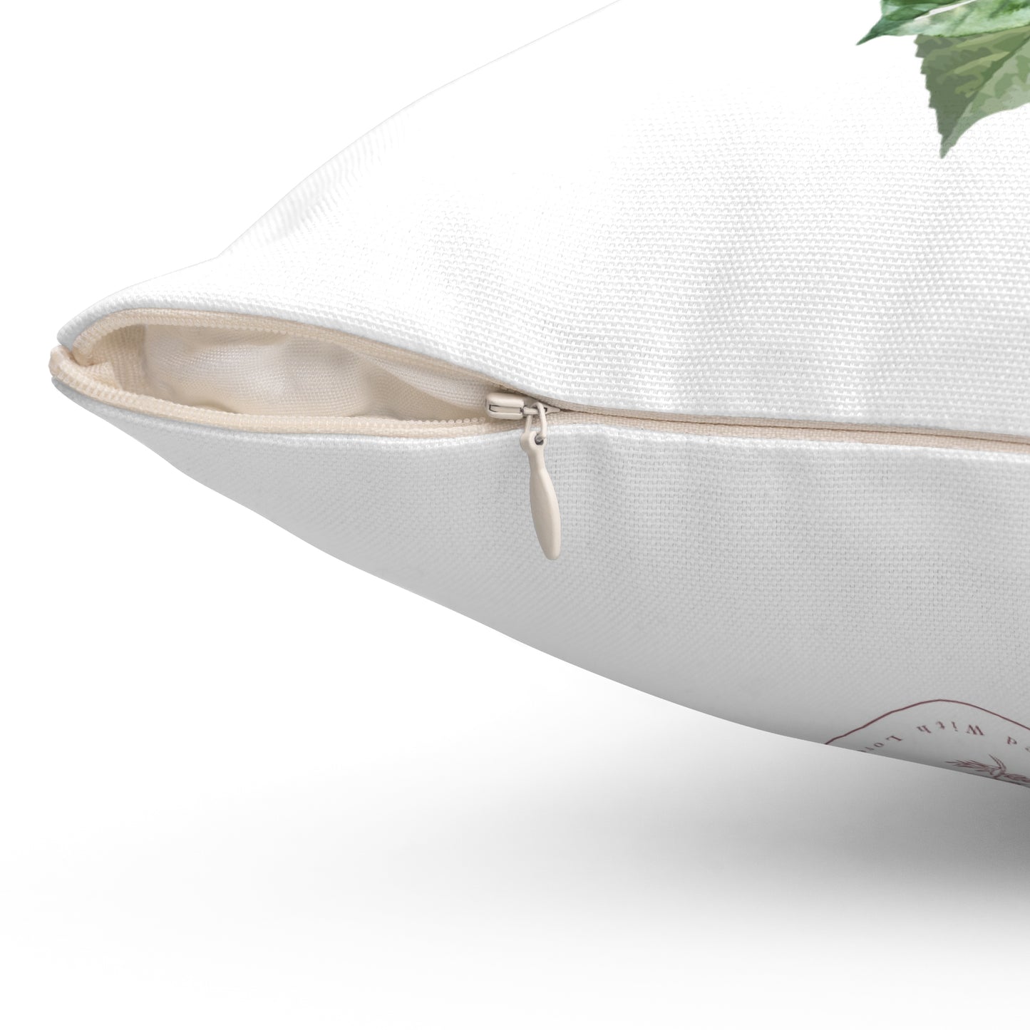 Pray Elegant Floral Pillow
