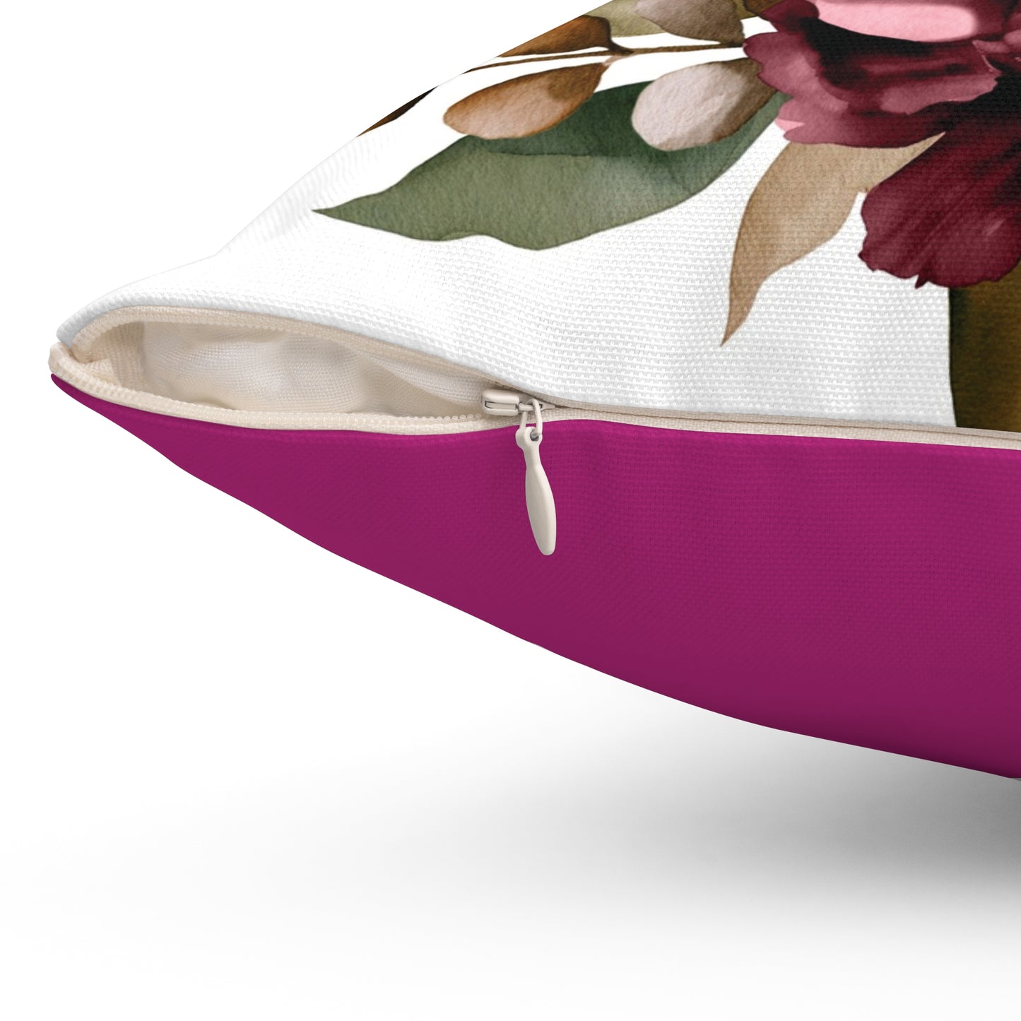 Inspirational Purple Floral Pillow