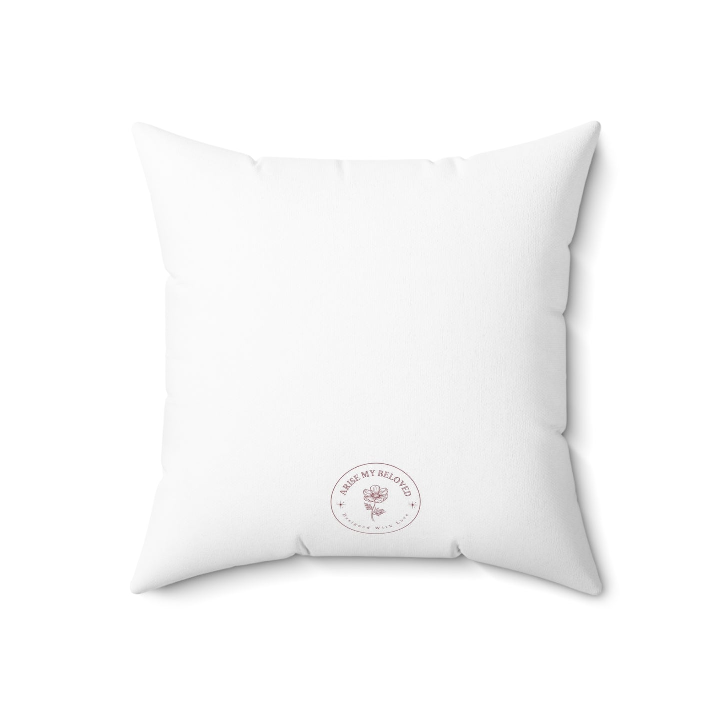 Pray Elegant Floral Pillow