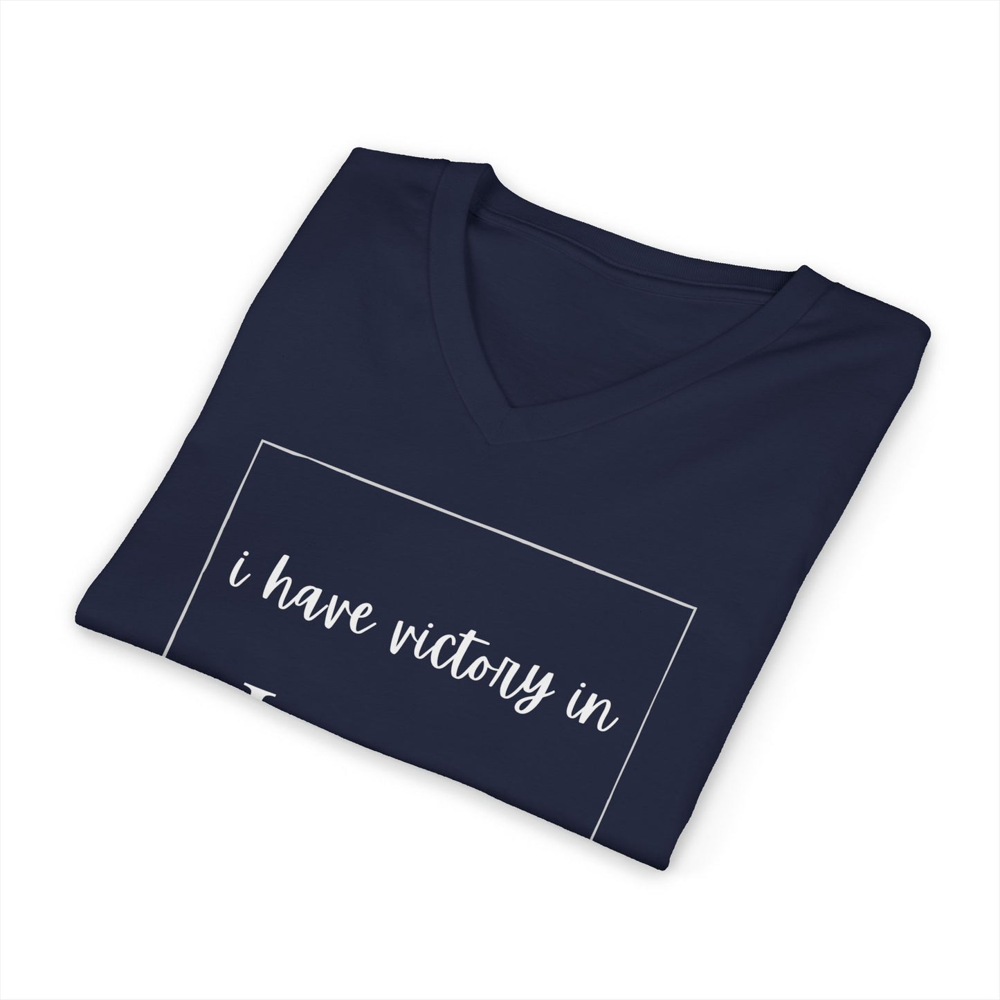 Victory In Jesus V-Neck T-shirt