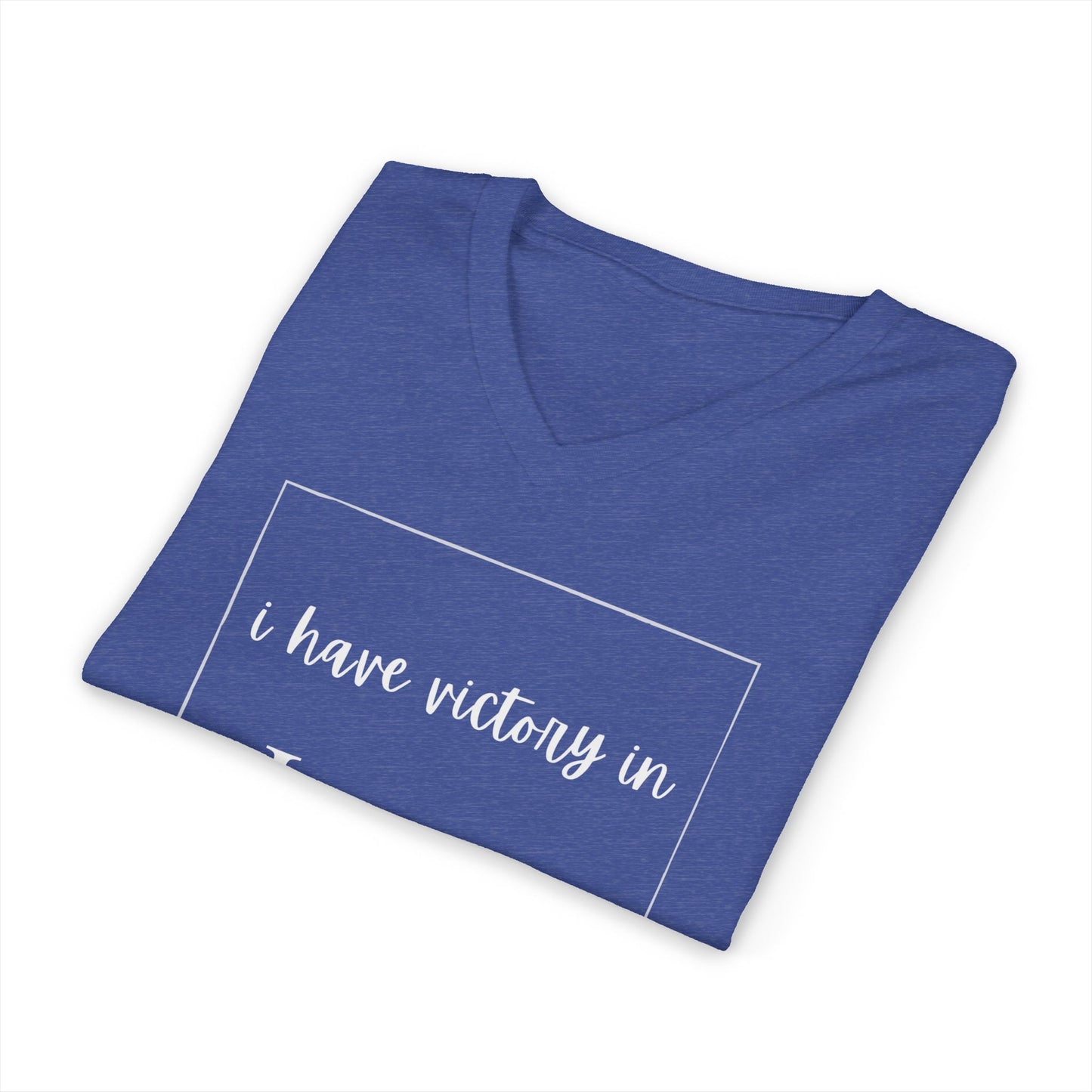 Victory In Jesus V-Neck T-shirt