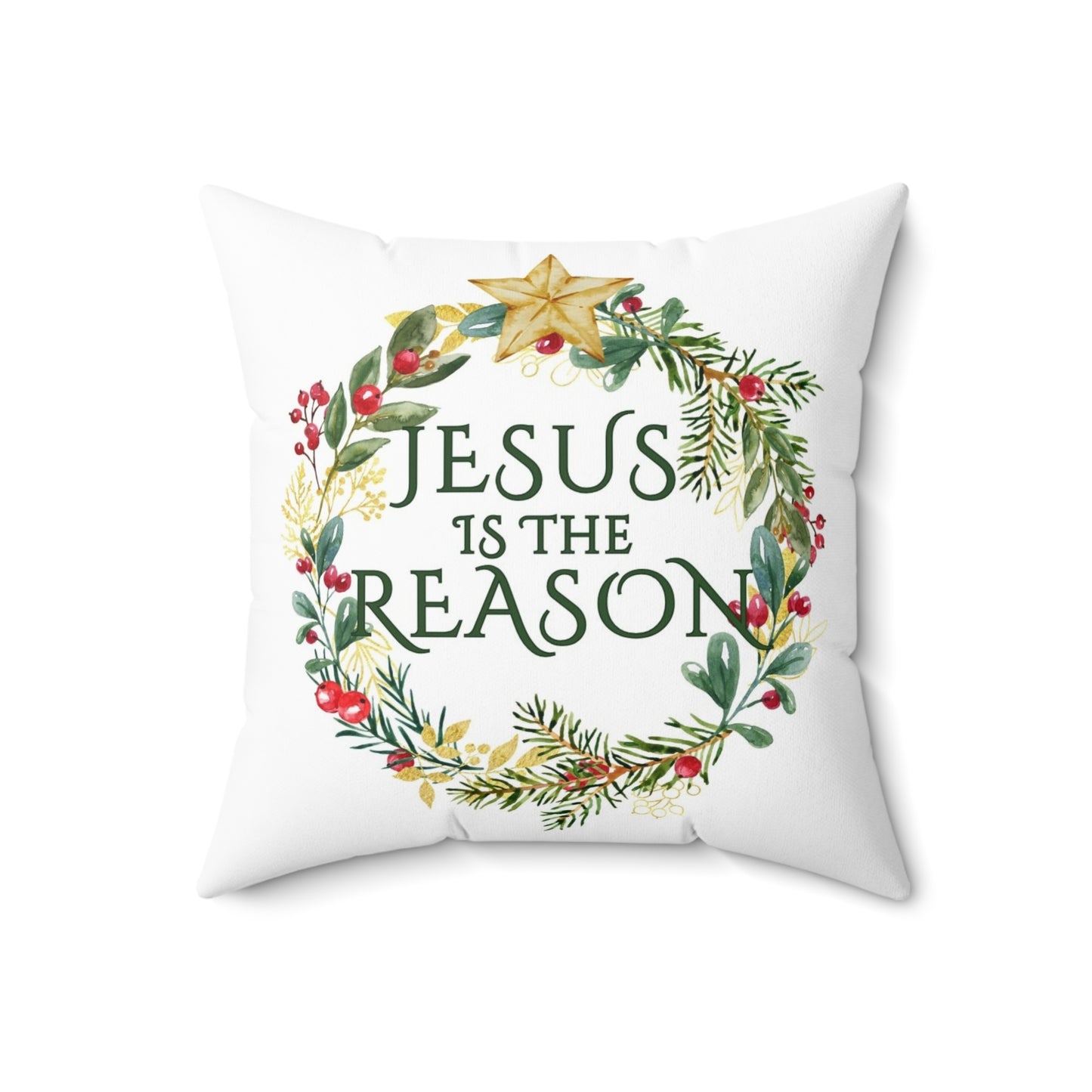 Christmas Pillow - Jesus is the Reason