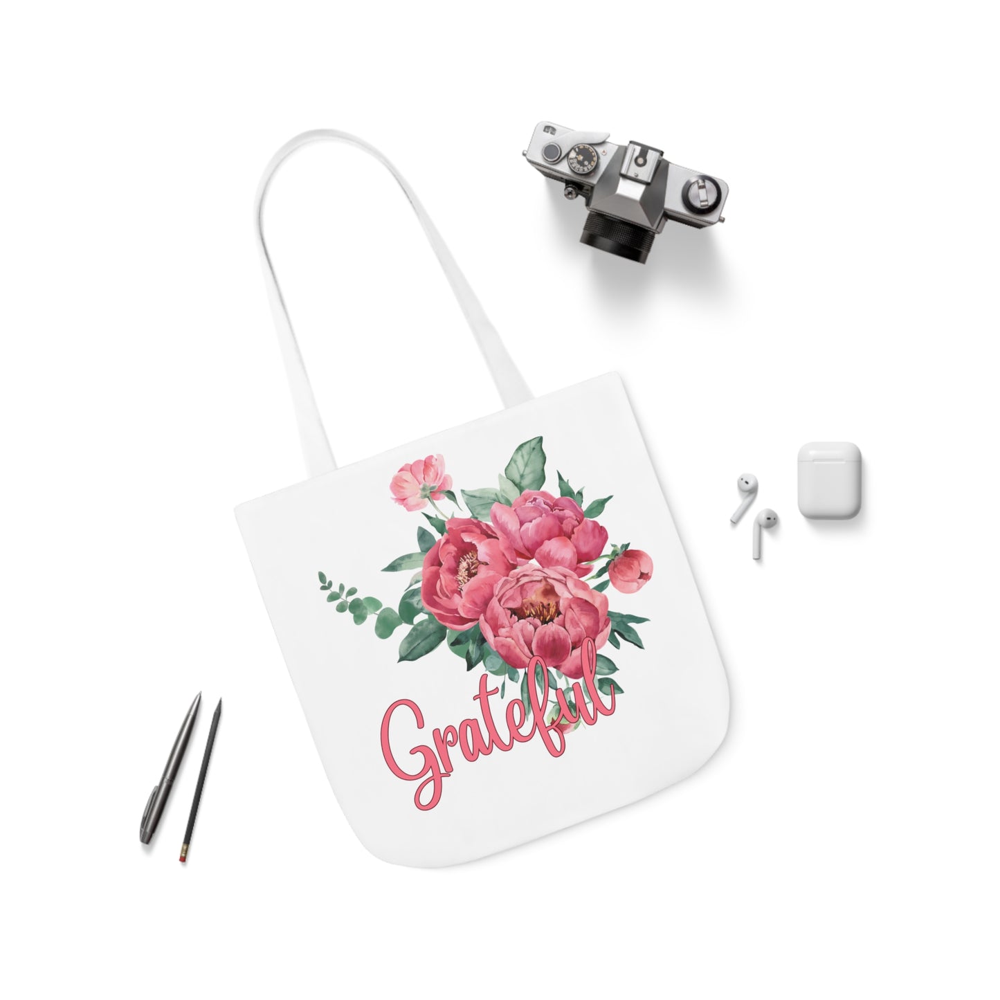 Floral Women's Totebag- Grateful