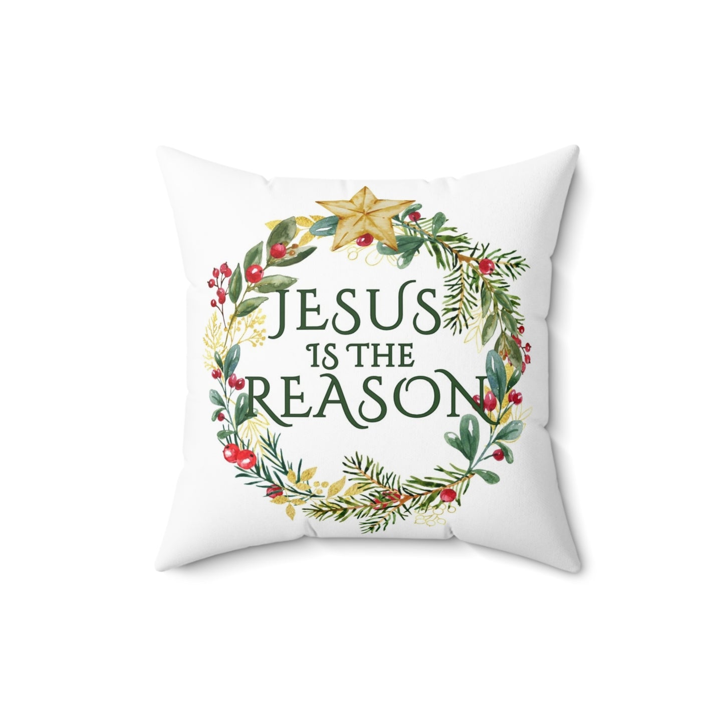 Christmas Pillow - Jesus is the Reason