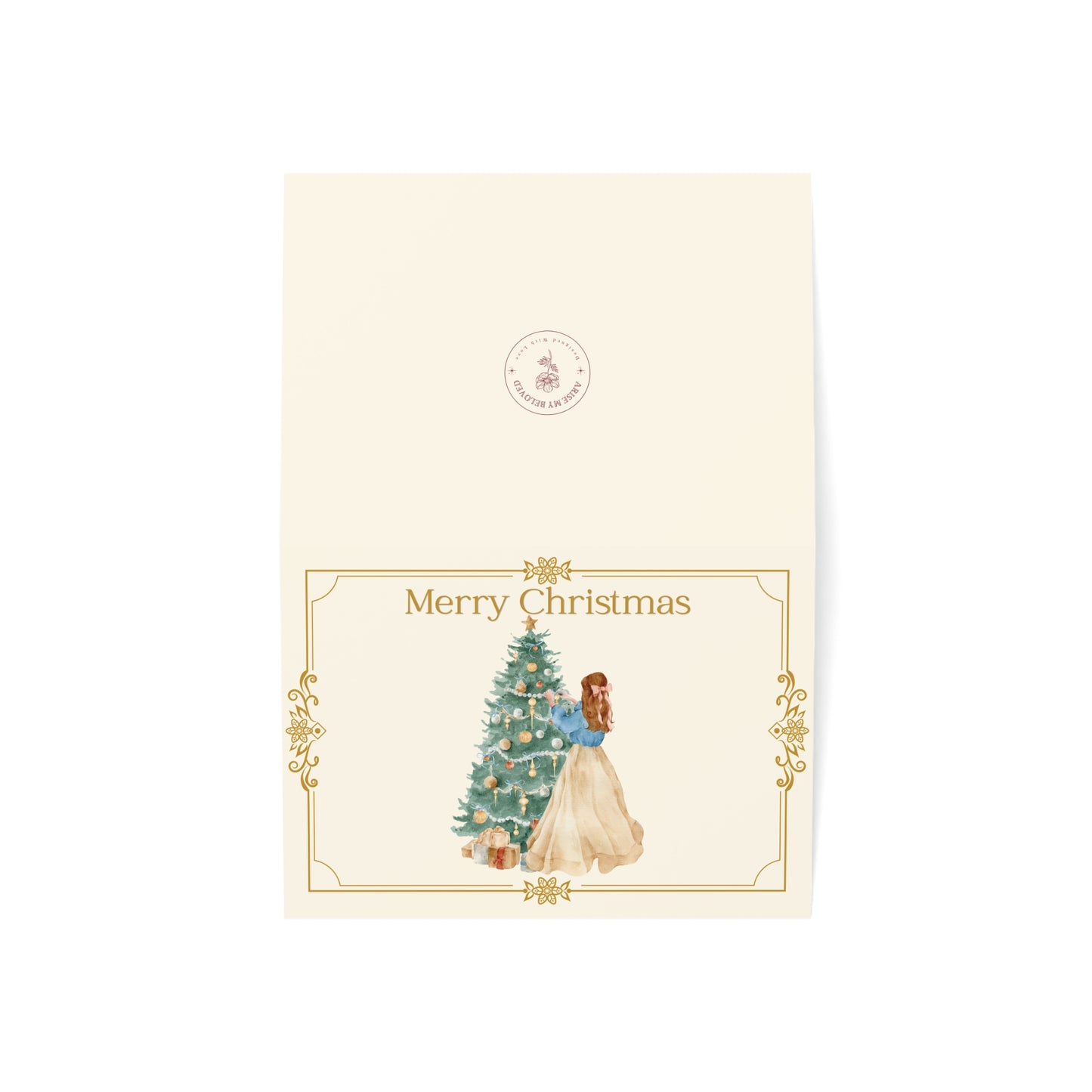 Victorian Themed Christmas Card- Merry Christmas!
