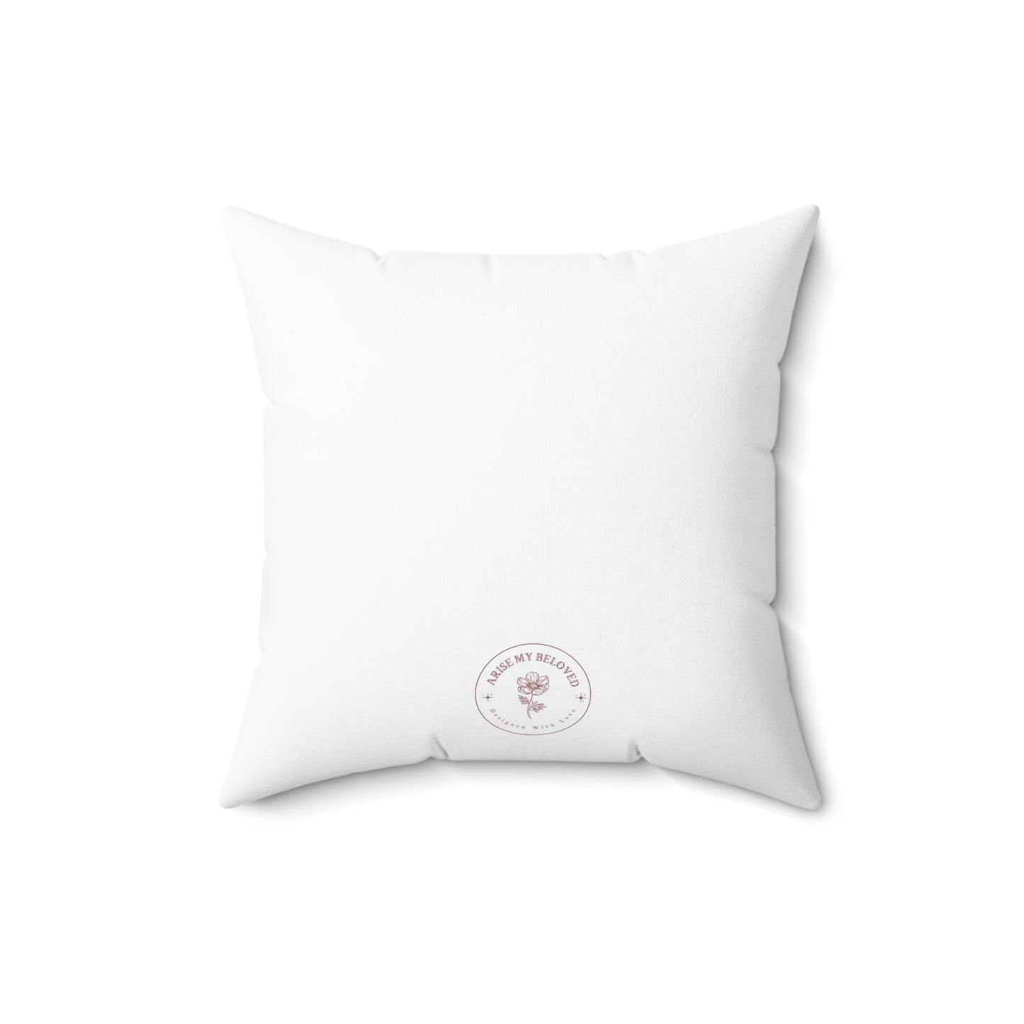 Pray Elegant Floral Pillow