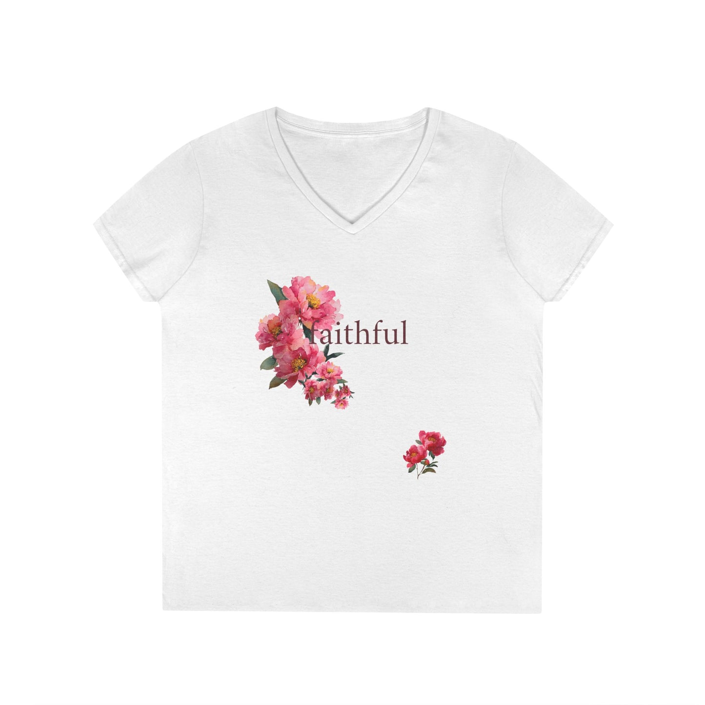 Faithful Women's V-Neck T-Shirt