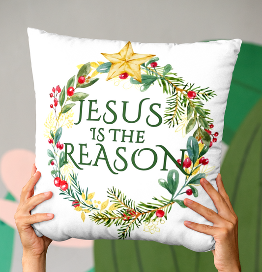 Christmas Pillow - Jesus is the Reason