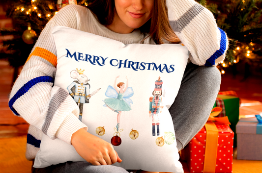 Nutcracker Christmas Pillow