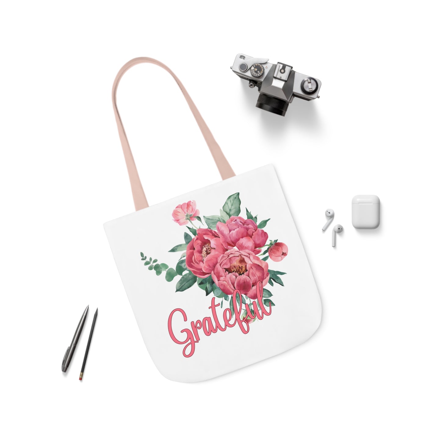 Floral Women's Totebag- Grateful