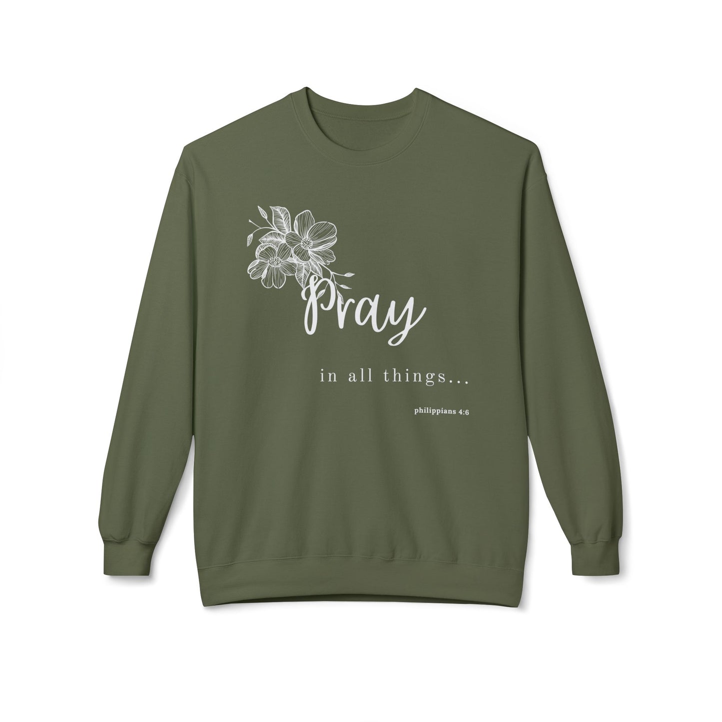 Women's Fleece Sweater- Pray