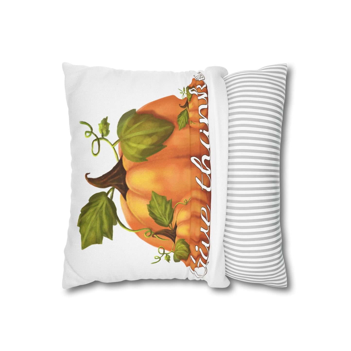 Give Thanks Pumpkin Pillow Case