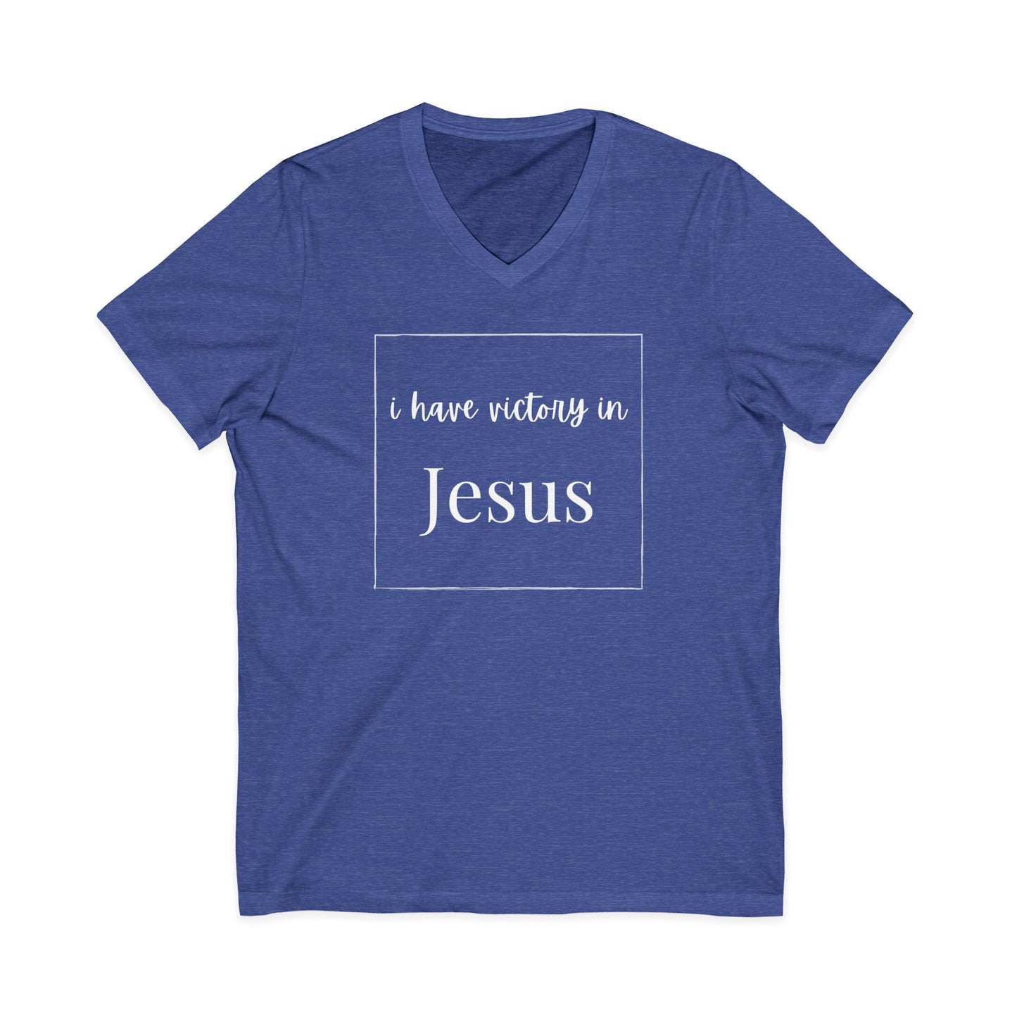 Victory In Jesus V-Neck T-shirt