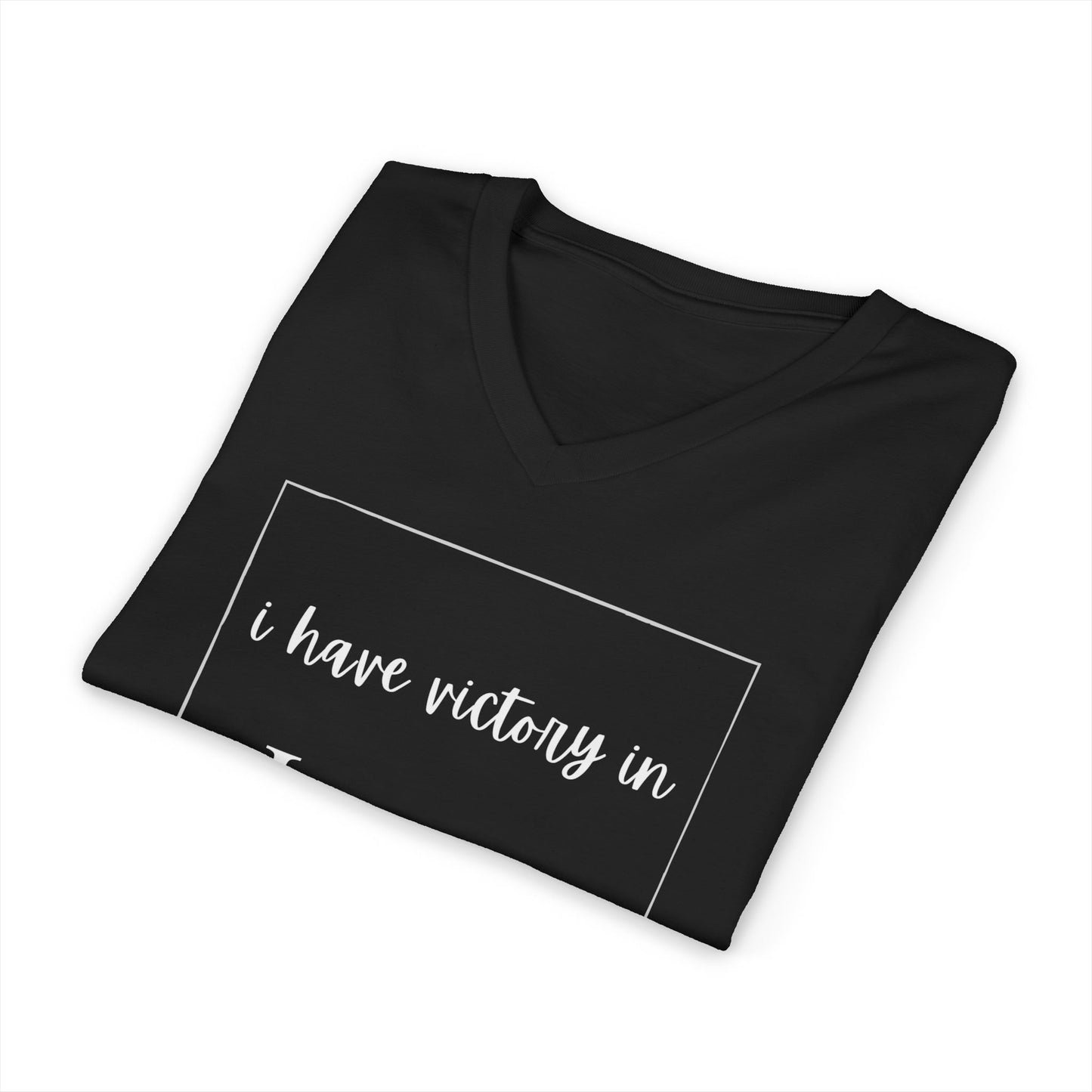 Victory In Jesus V-Neck T-shirt