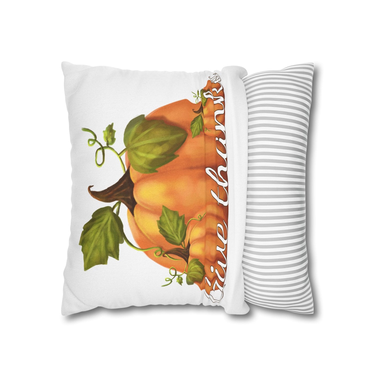 Give Thanks Pumpkin Pillow Case