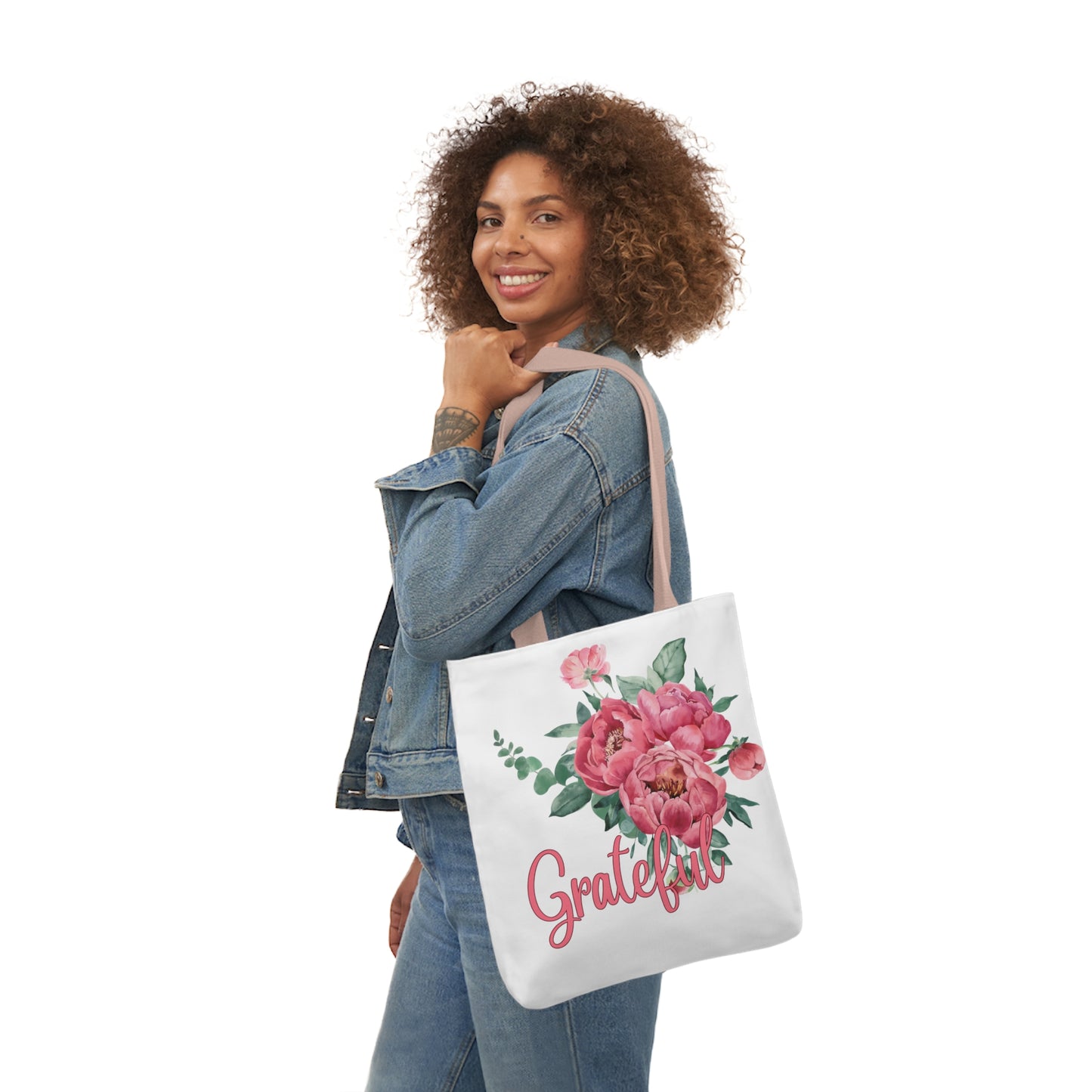 Floral Women's Totebag- Grateful