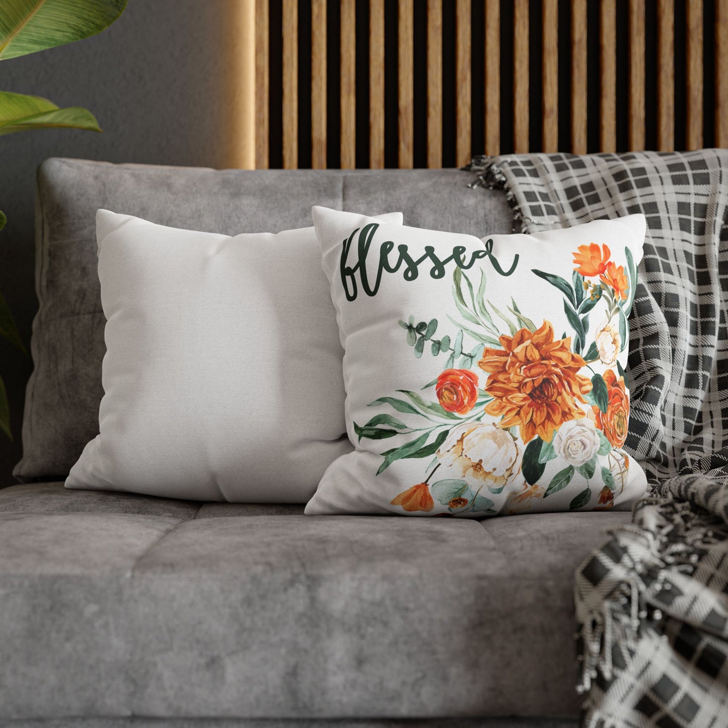 Blessed Autumn Pillowcase- Square