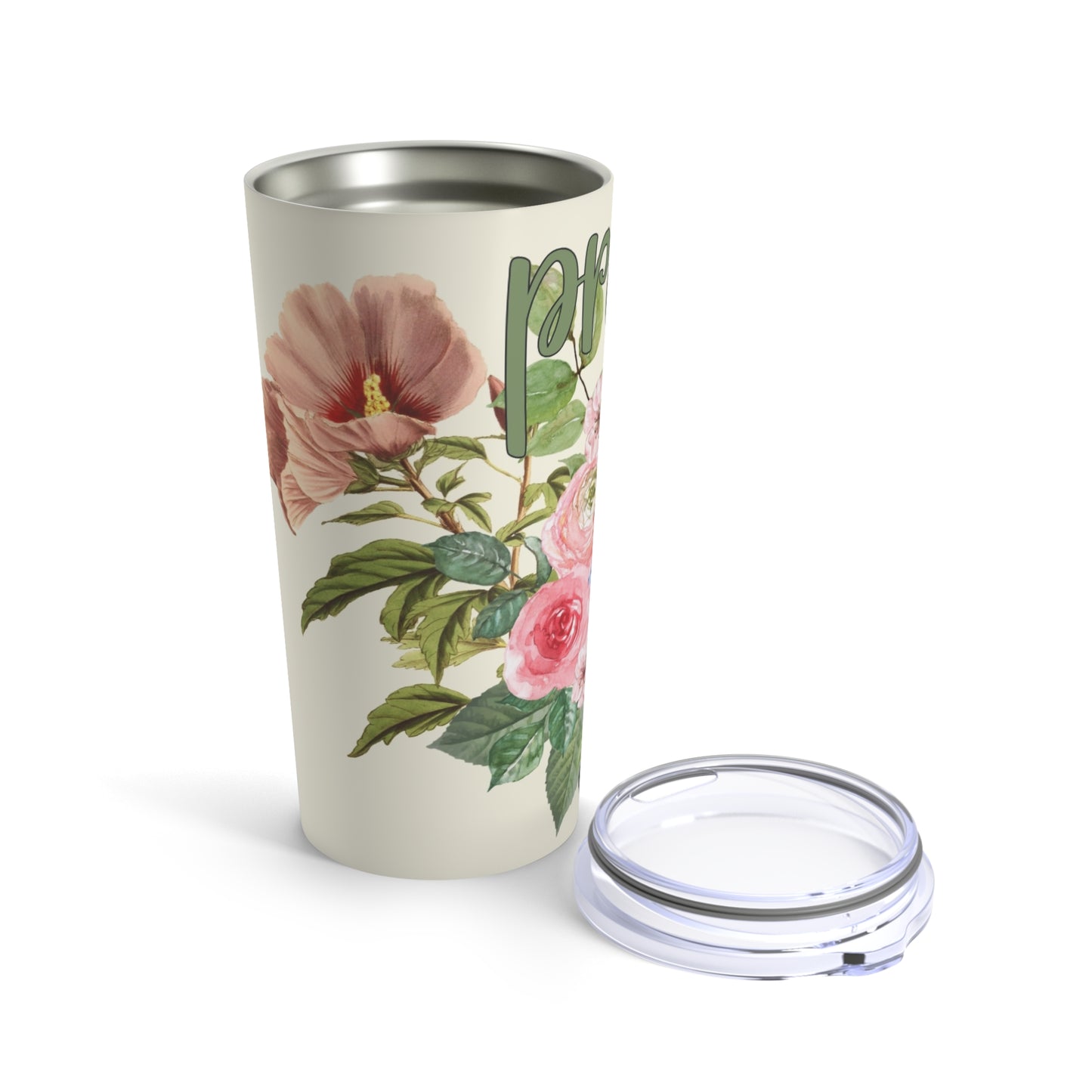 Floral Travel Tumbler 20oz - Pray