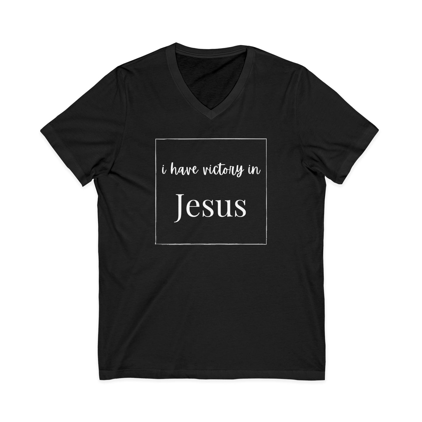 Victory In Jesus V-Neck T-shirt