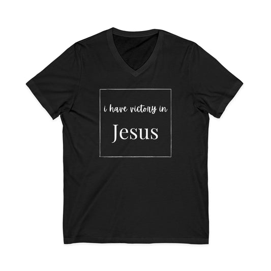 Victory In Jesus V-Neck T-shirt